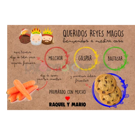 BANDEJA IMPRESA - MOD. REYES MAGOS