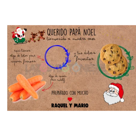 BANDEJA IMPRESA - MOD. PAPA NOEL - SANTA CLAUS