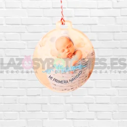 BOLA DE NAVIDAD CON FOTO