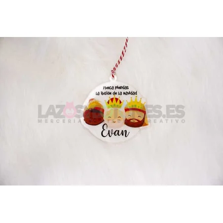 BOLA NAVIDAD PERSONALIZADA - MOD. REYES MAGOS