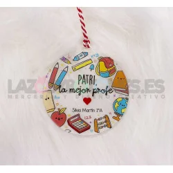 BOLA NAVIDAD PERSONALIZADA - MOD. PROFESOR / PROFESORA