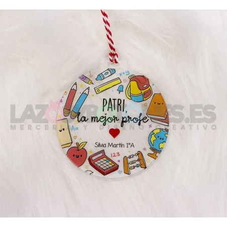 BOLA NAVIDAD PERSONALIZADA - MOD. PROFESOR / PROFESORA