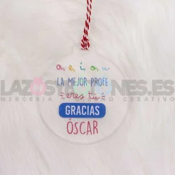 BOLA NAVIDAD PERSONALIZADA - MOD. PROFESOR / PROFESORA 2