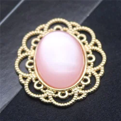 RESINA CAMAFEO ROSA - 26*30MM