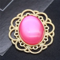 RESINA CAMAFEO ROSA FUERTE - 26*30MM