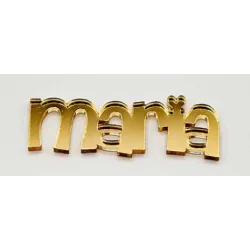 APLIQUE RESINA NOMBRE PARA LAZOS - VARIOS COLORES - LETRA 1