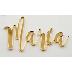 APLIQUE RESINA NOMBRE PARA LAZOS - VARIOS COLORES - LETRA 3