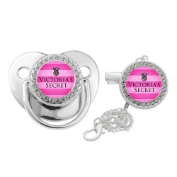 CHUPETE BRILLO PLATEADO + CADENA PERSONALIZADO 2