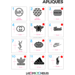 APLIQUE RESINA DOBLE - LOGOS Y MARCAS 2