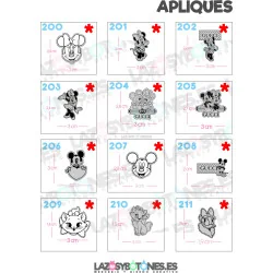 APLIQUE RESINA DOBLE - PERSONAJES 2