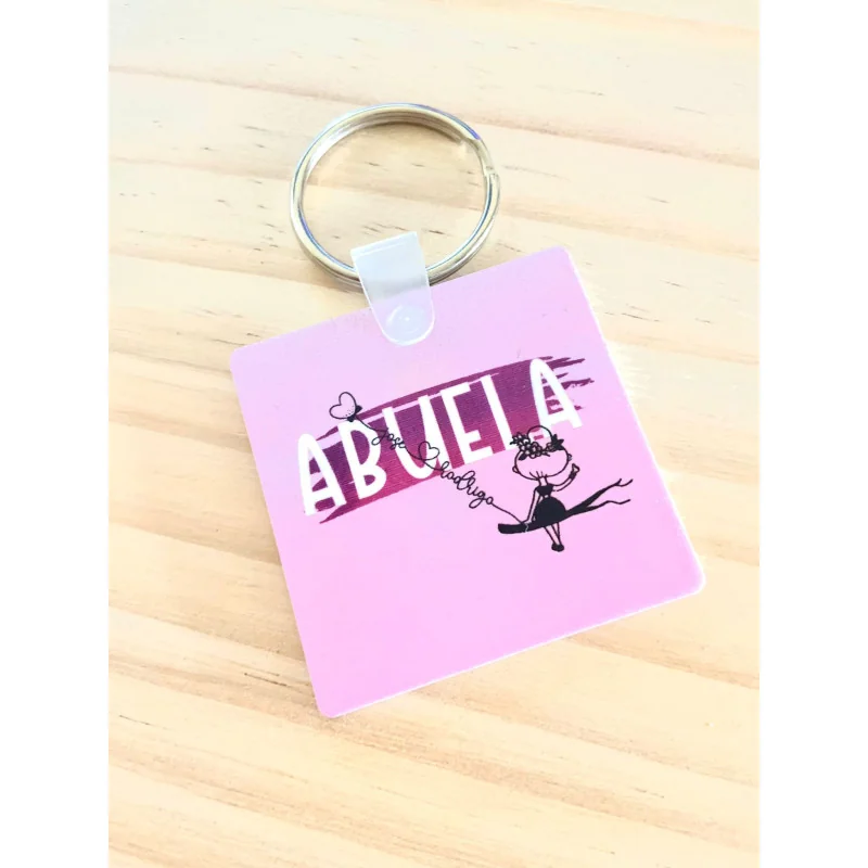 LLAVERO CUADRADO PERSONALIZADO - 50mm