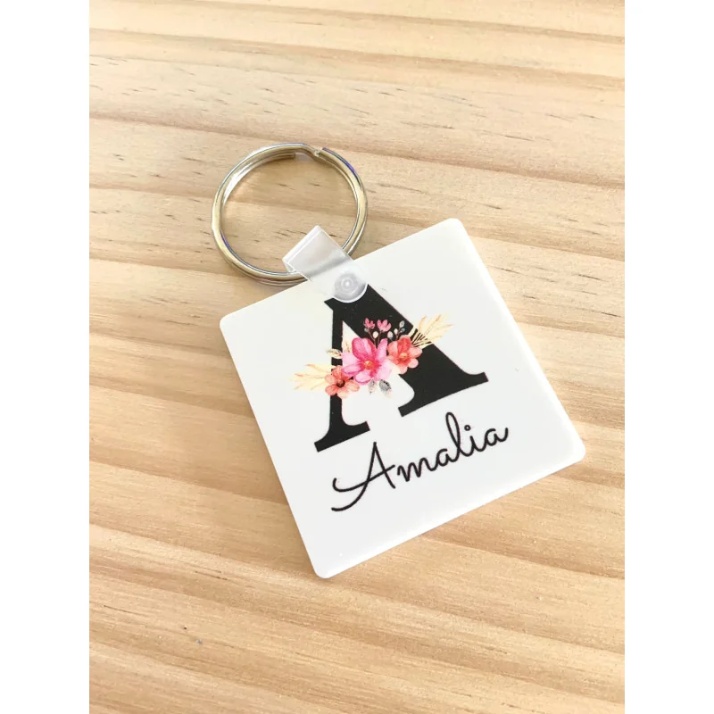 LLAVERO CUADRADO PERSONALIZADO - 50mm