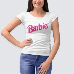 PEGATINA PARA ROPA A TODO COLOR - BARBIE LOGO 2