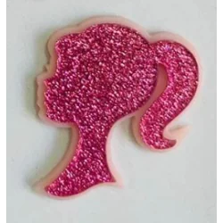 APLIQUE RESINA DOBLE - BARBIE SILUETA