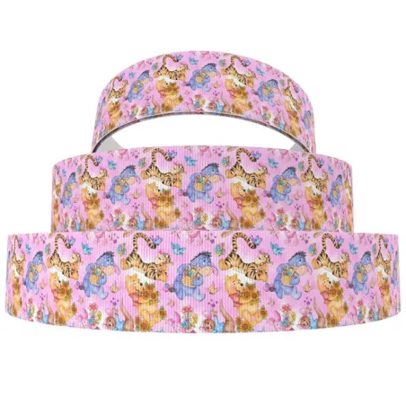 CINTA PARA LAZOS WINNIE THE POOH ROSA - 32MM