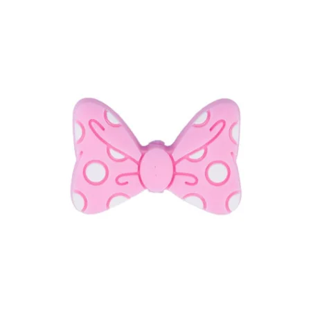 ENTREPIEZA SILICONA LAZO MINNIE - ROSA
