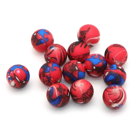 BOLA SILICONA SPIDERMAN - 15MM