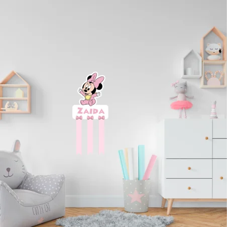 PORTA LAZOS PERSONALIZADO - MINNIE BABY