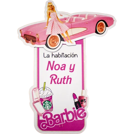 LETRERO DE MADERA - BARBIE