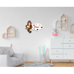 LETRERO DE MADERA - PRINCESA BELLA