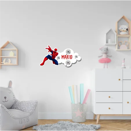 LETRERO DE MADERA - SPIDERMAN
