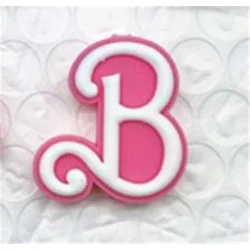 FIGURA SILICONA B DE BARBIE - 30MM