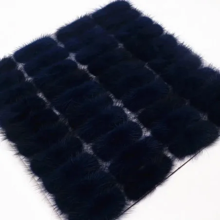 POMPONES de pelo sintético 7cm - Varios colores