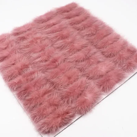 POMPONES de pelo sintético 7cm - Varios colores