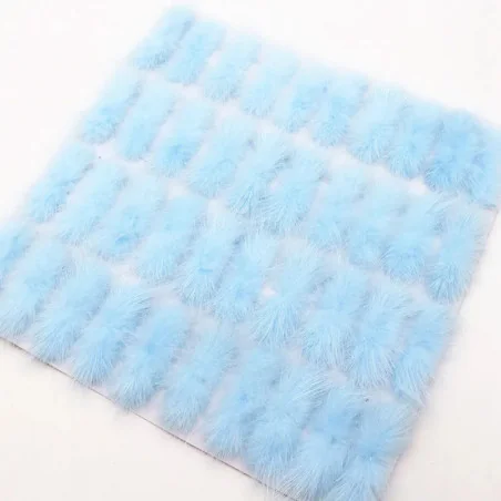 POMPONES de pelo sintético 7cm - Varios colores