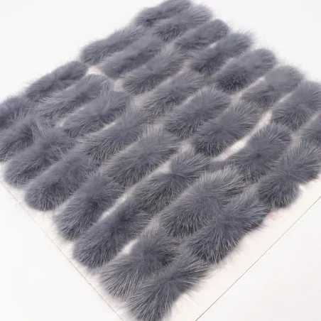 POMPONES de pelo sintético 7cm - Varios colores