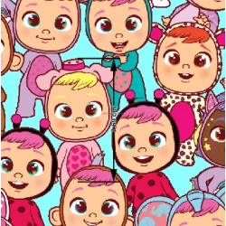 ¡PREVENTA! Tela Bebés llorones - 150cm/ancho 2