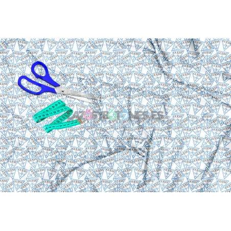 ¡PREVENTA! Tela Guess Azul Bebé - 150cm/ancho