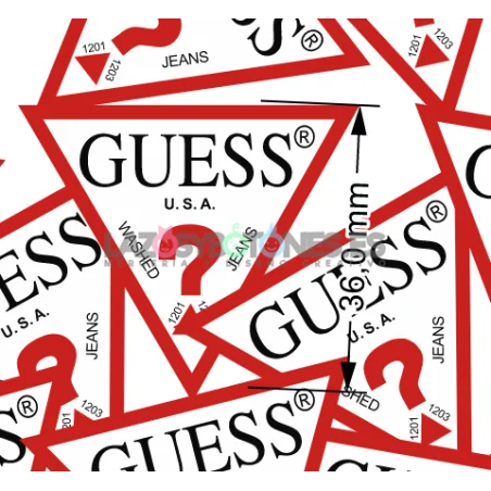 ¡PREVENTA! Tela Guess Azul Bebé - 150cm/ancho
