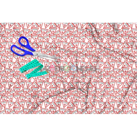 ¡PREVENTA! Tela Guess Rojo - 150cm/ancho