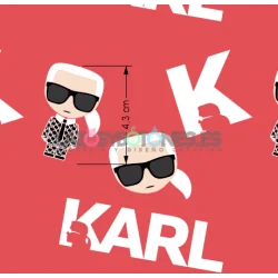 ¡PREVENTA! Tela Karl Lagerfeld Rojo - 150cm/ancho 2