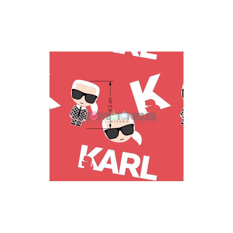 ¡PREVENTA! Tela Karl Lagerfeld Gris - 150cm/ancho