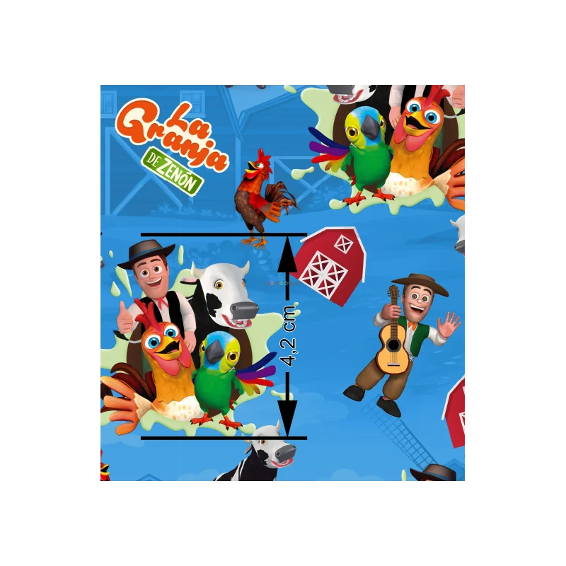 ¡PREVENTA! Tela Granja de Zenon - 150cm/ancho