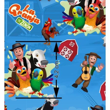 ¡PREVENTA! Tela Granja de Zenon - 150cm/ancho