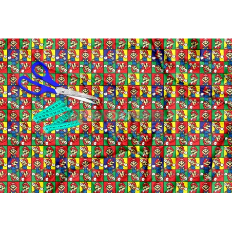 ¡PREVENTA! Tela Mario Bros - 150cm/ancho