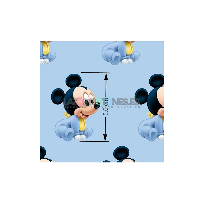 ¡PREVENTA! Tela Mickey Baby Azul - 150cm/ancho