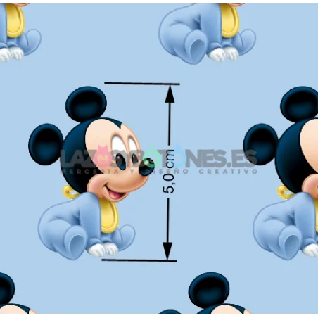 ¡PREVENTA! Tela Mickey Baby Azul - 150cm/ancho