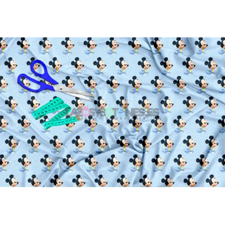 ¡PREVENTA! Tela Mickey Baby Azul - 150cm/ancho