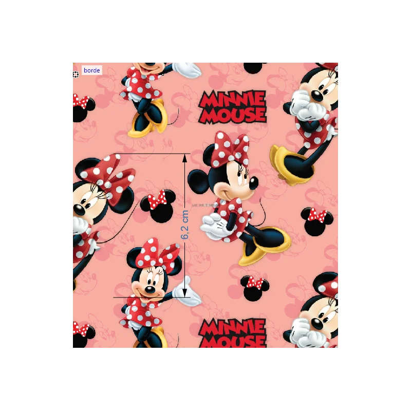 ¡PREVENTA! Tela Minnie Mouse 2 - 150cm/ancho