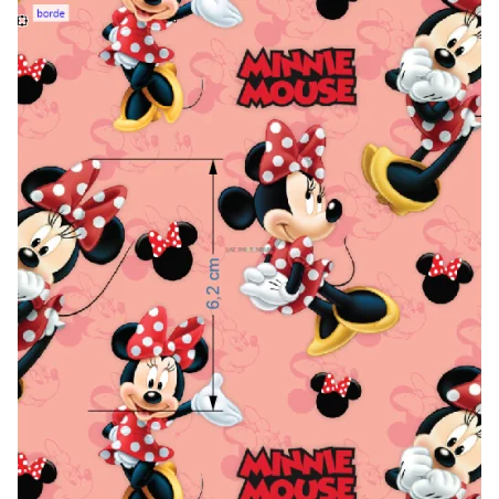 ¡PREVENTA! Tela Minnie Mouse 2 - 150cm/ancho