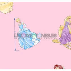¡PREVENTA! Tela Princesas Disney - 150cm/ancho 2