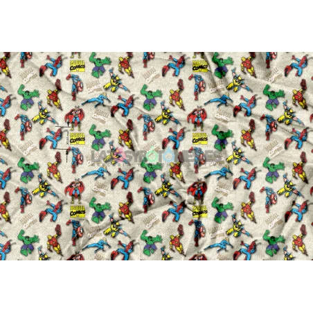 ¡PREVENTA! Tela Héroes Marvel - 150cm/ancho