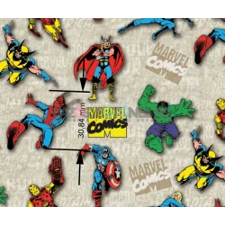 ¡PREVENTA! Tela Héroes Marvel - 150cm/ancho 2