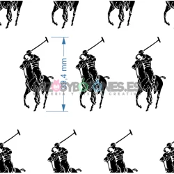 ¡PREVENTA! Tela Polo RL Blanco/Rosa - 150cm/ancho 2