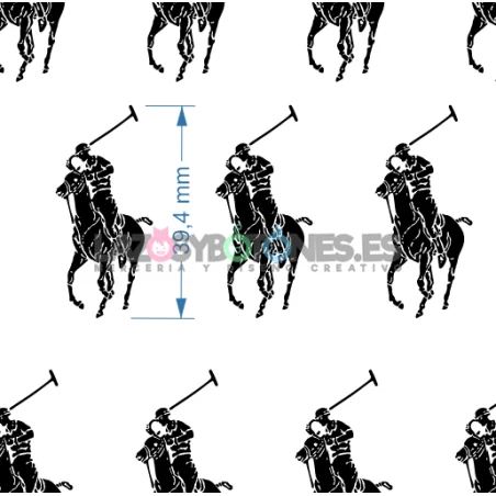 ¡PREVENTA! Tela Polo RL Camel/Rosa - 150cm/ancho