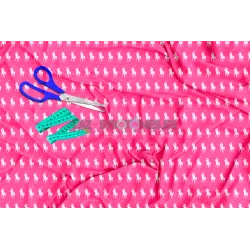 ¡PREVENTA! Tela Polo RL Fucsia/Blanco - 150cm/ancho